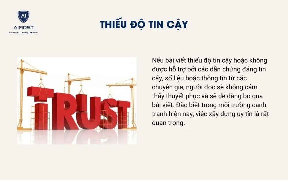 Thiếu độ tin cậy