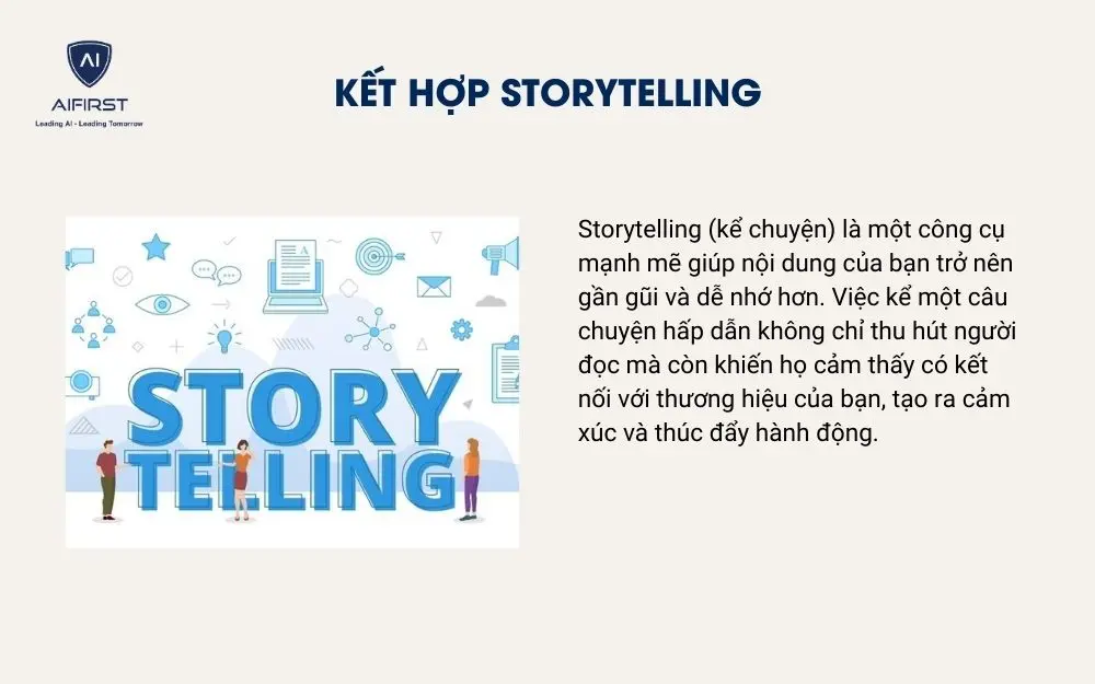 Kết hợp Storytelling