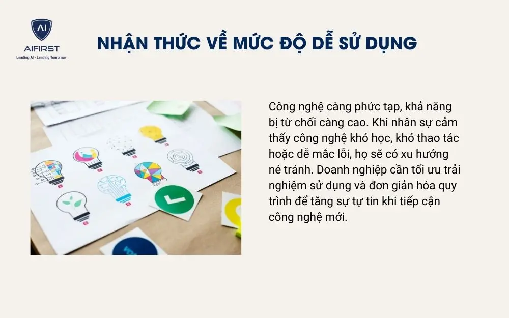 Nhận thức về mức độ dễ sử dụng
