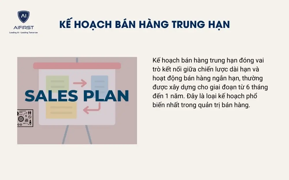 Kế hoạch b&aacute;n h&agrave;ng trung hạn