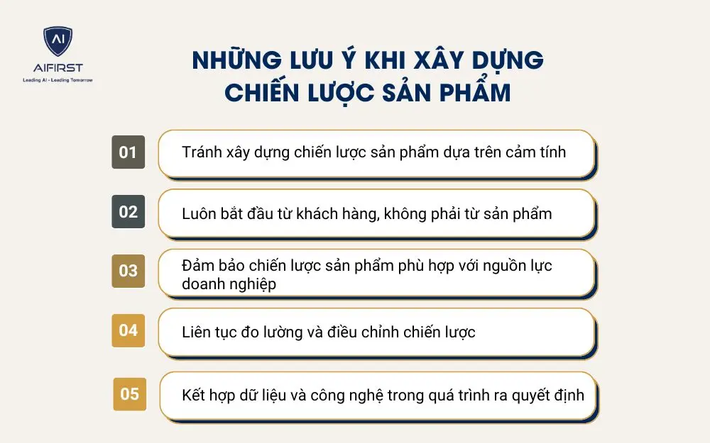 Những lưu &yacute; khi x&acirc;y dựng chiến lược sản phẩm
