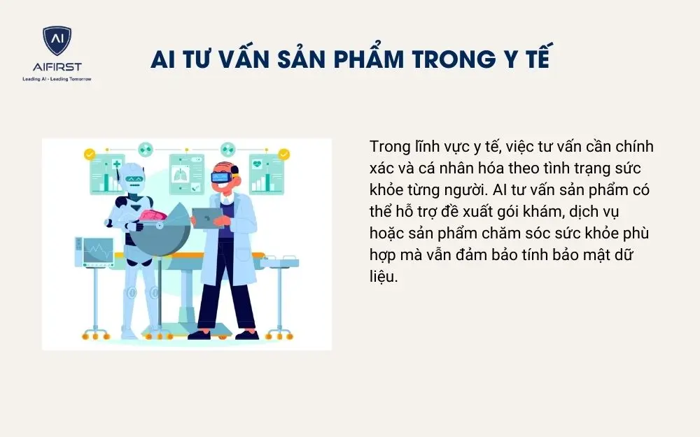 AI tư vấn sản phẩm trong y tế