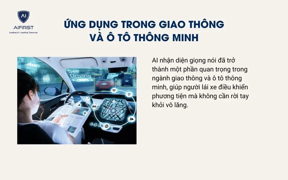 Ứng dụng trong giao th&ocirc;ng v&agrave; &ocirc; t&ocirc; th&ocirc;ng minh
