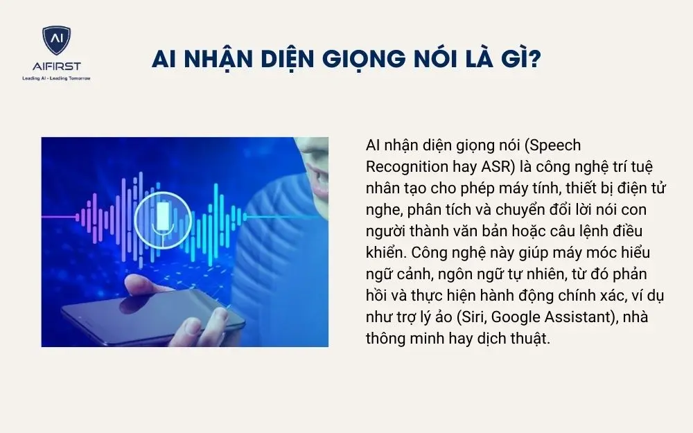 AI nhận diện giọng n&oacute;i l&agrave; g&igrave;?