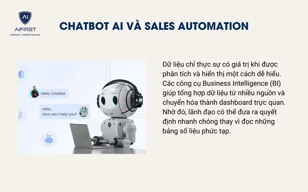 Chatbot AI v&agrave; Sales Automation
