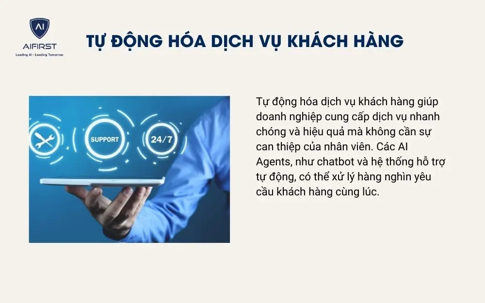 Tự động h&oacute;a dịch vụ kh&aacute;ch h&agrave;ng