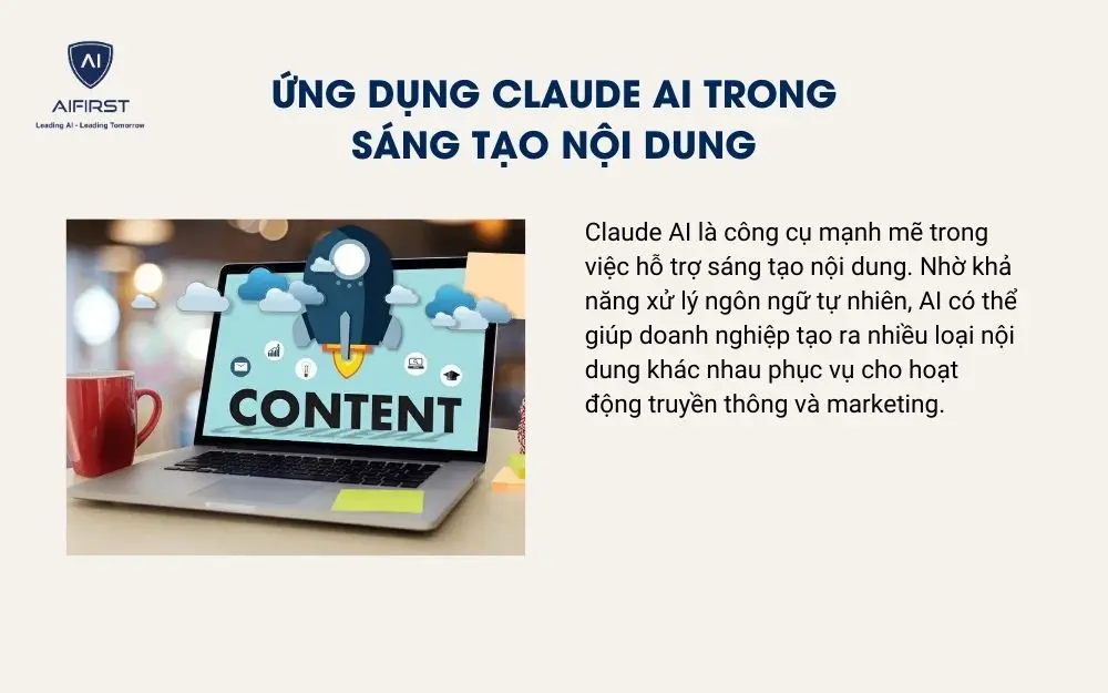 Ứng dụng Claude AI trong s&aacute;ng tạo nội dung