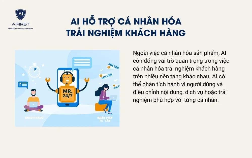 C&aacute;c bước ứng dụng AI v&agrave;o c&aacute; nh&acirc;n ho&aacute; sản phẩm
