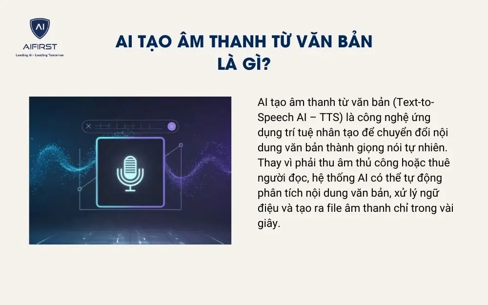 AI tạo &acirc;m thanh từ văn bản l&agrave; g&igrave;?