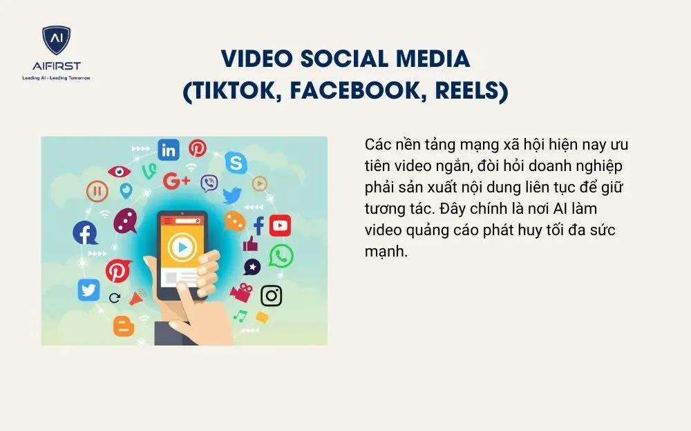Video social media (TikTok, Facebook, Reels)