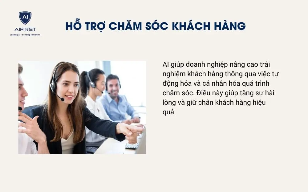 Hỗ trợ chăm s&oacute;c kh&aacute;ch h&agrave;ng