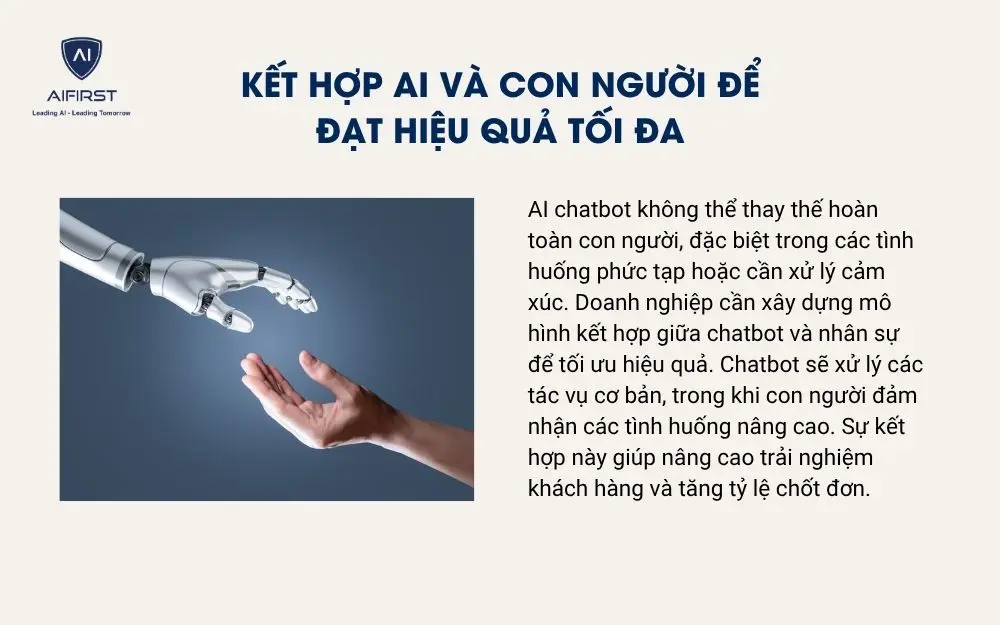 Kết hợp AI v&agrave; con người để đạt hiệu quả tối đa
