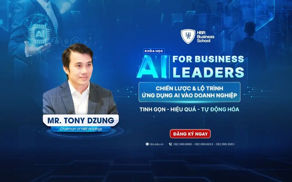 Kh&oacute;a học AI For Business Leaders của Trường Doanh nh&acirc;n HBR