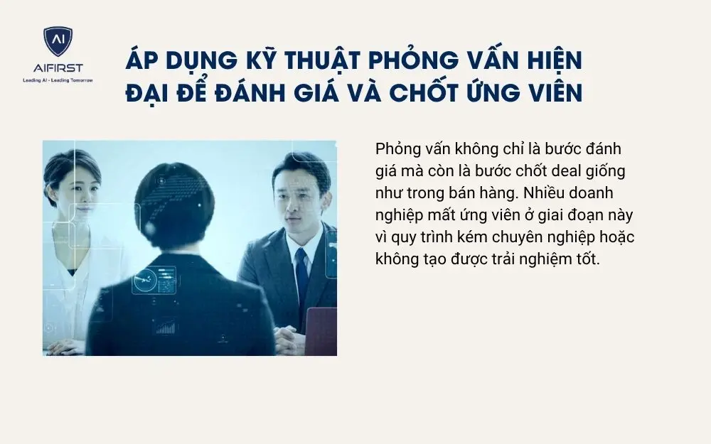 &Aacute;p dụng kỹ thuật phỏng vấn hiện đại để đ&aacute;nh gi&aacute; v&agrave; chốt ứng vi&ecirc;n