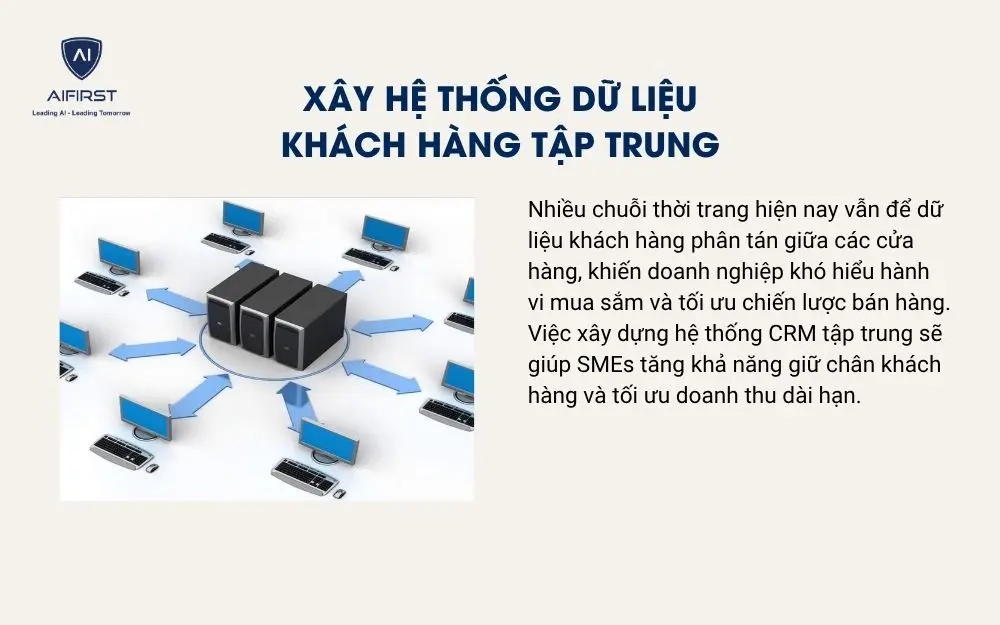 X&acirc;y hệ thống dữ liệu kh&aacute;ch h&agrave;ng tập trung