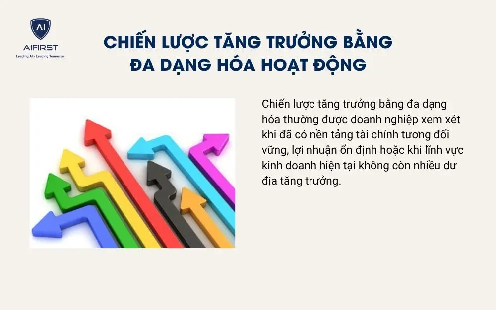 Chiến lược tăng trưởng bằng đa dạng h&oacute;a hoạt động
