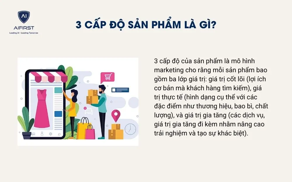 3 cấp độ sản phẩm l&agrave; g&igrave;?