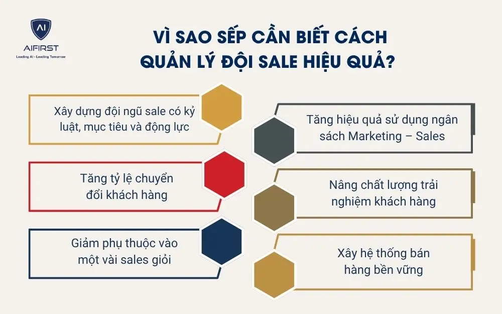 V&igrave; sao sếp cần biết c&aacute;ch quản l&yacute; đội sale hiệu quả?&nbsp;