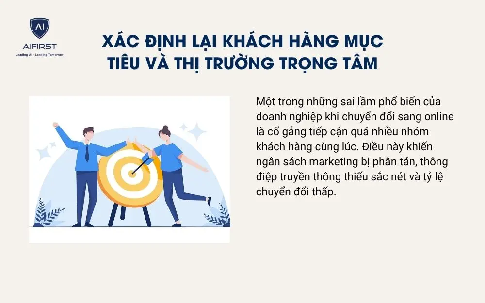X&aacute;c định lại kh&aacute;ch h&agrave;ng mục ti&ecirc;u v&agrave; thị trường trọng t&acirc;m